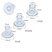 9 Pairs Stiletto High Heel Protector Shoes Stopper Cover Clear Cylinde Shape(3 Sizes)