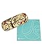 JAVOedge Beige Owl Fabric Print Eyeglass Clam Shell Style Case with Bonus Mircofiber Cleaning Cloth