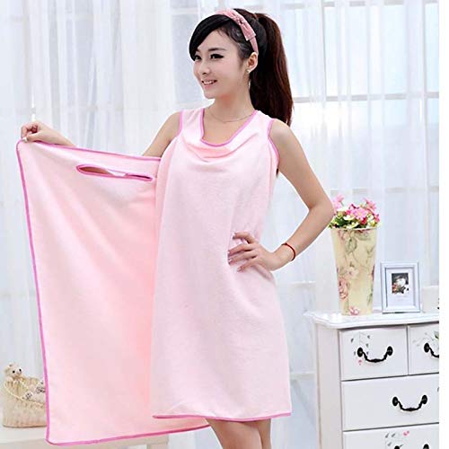 Bademantel-Badetuch-gross-Damen-Lang-Kleid-Strand-Wickelkleid-Bademantel-Handtuch-Reise-Spa-Schwimmen-Grosse-150-80cm-Bademantel