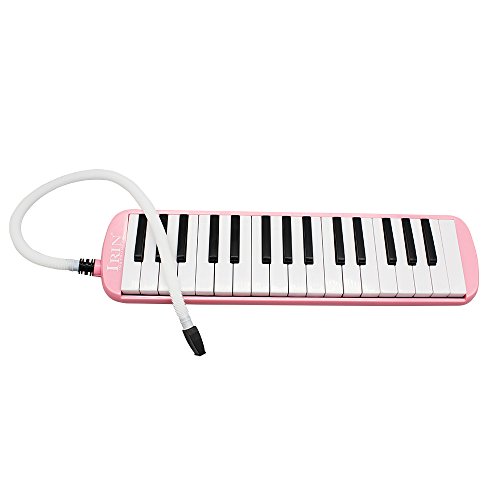 WINGONEER Portable 32 Key Melodica Student Harmonica with Bag - Pink - Thumbnail 7