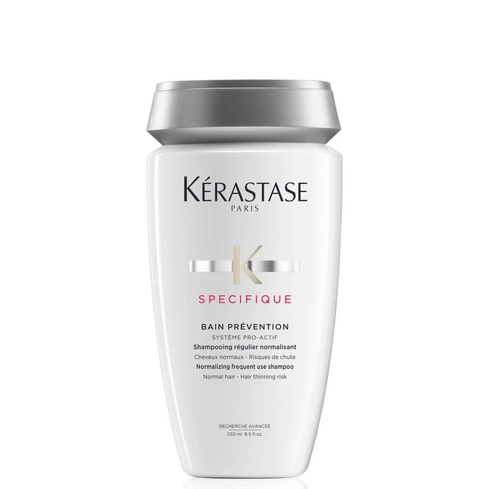 Kérastase Specifique, Nourishing & Balancing Anti-Fall Shampoo, For Normal Hair and Hair-Thinning, No Silicone, Bain Prevention, 250ml