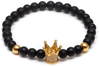 ZENGER Jewelry Crown Beaded Bracelet (Yellow gold)