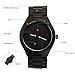 Ideashop Mens Wooden Watch Black Sandal Wood Analog Watch Japan MIYOTA Quartz Movement Wooden Wristwatch