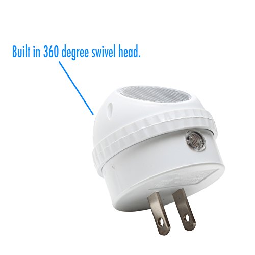 ClearMax 4 Pack LED Night Light with Built-In Dusk to Dawn Sensor - Soft White - Type A Plug - 0.3W AC 125V 2700K - Thumbnail 2
