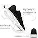 NeedBo Men's Women's Lightweight Athletic Running Shoes, Breathable Mesh Jogging Walking Sneakers Black