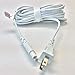 Ipax 10 Ft Long White 2 Prongs AC Power Cord Cable Plug Compatible with for LG TCL Samsung UN75NU7100F-XZA UN55NU7300 UN65NU7300 UN60J6300 UN65J6300 UN75J6300 UN32J6300 UN50J6300 UN55J6300 Led HD TV