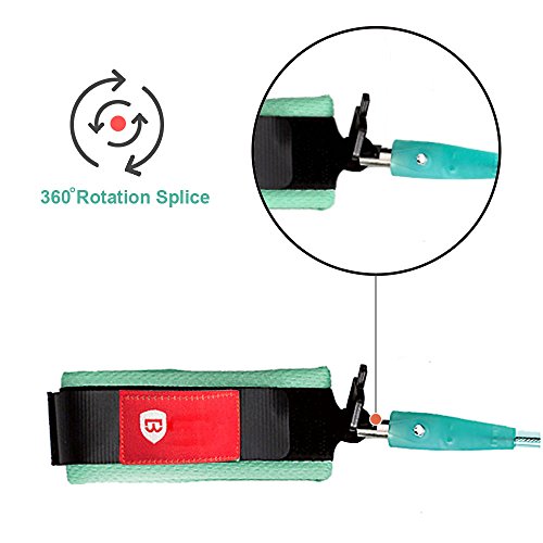 [2018 New Version] OFUN Safety Harness for Kids, Baby Harness for Walking, Toddler Harness Safety Leashes, Anti Lost Wrist Link for Toddlers (Mint Green) - Thumbnail 4