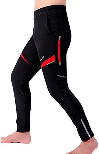 YHLU Men's Winter Cycling Trousers Wear Outdoor Sports Warm Trousers