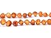 Baltic Amber Teething Necklace for Babies - Raw not polished Amber - Maximum Pain Relief - Safety Knotted - Best quality for best price ! (11.8 inches, Orange)