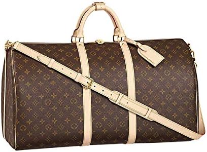 eLVe Keepall Bandouliere Style Monogram 55 cm Canvas Crossbody Handle Bag