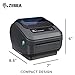 Zebra – GK420d Direct Thermal Desktop Printer for Labels, Receipts, Barcodes, Tags, and Wrist Bands – Print Width of 4 in – USB, Serial, and Parallel Port Connectivitythumb 2