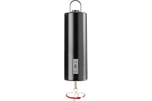 H&D HYALINE & DORA Hanging Black Rotating Motor Wind Spinner Motor Mobile Battery Operated Motor Multi-Purposes Rotatable Hook for Garden Decoration Accessory Supplies(Not Included Battery)