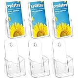 xydstay Acrylic Brochure Holder 4x9 Inches Slant