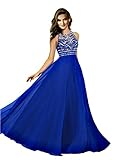 Promonline long prom dresses chiffon beaded jewel evening gowns