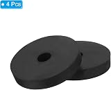 PATIKIL Rubber Vibration Isolation Washer Pads 2.4" OD 0.5" ID 0.4" Thick 4 view 3