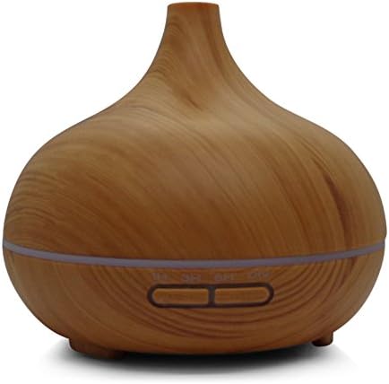 Discovering Bliss 300ml Cool Mist Humidifier Aroma Essential Oil Diffuser for Office Home Bedroom Living Room Study Yoga Spa - Bamboo Wood Grain