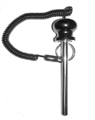 SB Distribution Ltd. Magnetic Steel Pin, Tensile 3/8 Diameter Shaft w/Jumbo Aluminum Round Knob 1-7/16