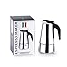 Zeroomade Stovetop Espresso Moka Pot 4-Cup Stainless Steel Mocha Espresso Cappuccino and Latte single-origin pour Percolator Coffee Maker Pot 200ML 6.76 oz