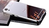 HTC Desire 626 Case,DAMONDY Luxury Metal Air Aluminum Bumper Detachable + Mirror Hard Back Case 2 in 1 cover Ultra-Thin Frame Case For HTC Desire 626 / 626S(Mirror_Silver )
