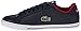 Lacoste Men's Grad Vulc TS Casual Shoe Fashion Sneaker, Dark Blue/Red, 9 M US