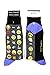 Foot Traffic, Men's Wacky Novelty Socks, Emoji (Shoe Sizes 7-12)