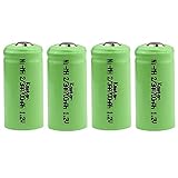 Yards & Beyond SOLAR RECHARG BATTERY4PK by LIVING ACCENTS MfrPartNo BTNC23AA150D4, Green/silver, 