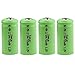 Yards & Beyond SOLAR RECHARG BATTERY4PK by LIVING ACCENTS MfrPartNo BTNC23AA150D4, Green/silver,  primary