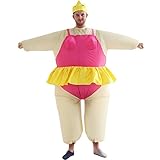 Yeahbeer Inflatable Halloween Costume Adult and Children Carry On Animal Fancy Dress Costume (Red Ballet for Adult)