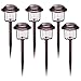 HECARIM Solar Lights Outdoor, 6 Pack Solar Pathway Lights, Solar Powered Garden Lights, Waterproof LED Solar Landscape Lights for Walkway, Pathway, Lawn, Yard and Driveway