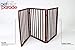 Pet Parade Folding Pet Gate, Brown, Extra Wide