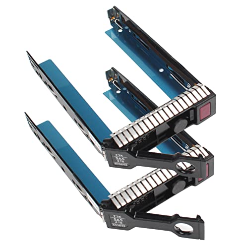 Heretom - Lot of 2 Hard Drive Tray 3.5" 651314-001 651320-001 Caddy SAS/SATA LFF For HP DL160 DL360 DL560 DL380 DL385 DL388 ML310 ML350 SL250 Gen8 Gen9 and More
