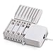 FLECK CS008 8-Port Desktop Universal Charging Station Multi-Device Dock,Organizer,Stand, USB Charger Clever Design For Easy Cable Storage For iPhone iPad Smartphone PC Tablets etc (White)