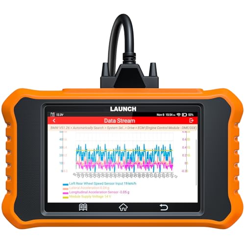 LAUNCH X431 OBD2 Elite V2.0 for Toyota Complete Bidirectional Diagnostic System, 50+ Special Functions, ECU Coding, Battery Adaption, Lifetime Update, OBDII Code Reader French