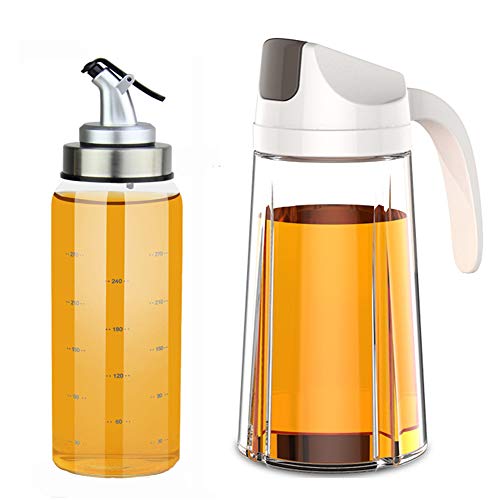 Ctcwsh Auto Flip Olive Oil Dispenser Bottle 20 OZ And Olive Oil
