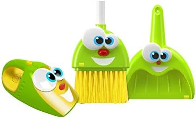 Kidz Delight Silly Sam Broom, Dustpan &Amp; Larry the Talking Vacuum Set