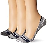 Sperry Top-Sider Women's Marl Stripe Signature Invisible Liner 3 Pack, White Marl Assorted, Shoe Size 7.5-11