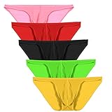 Avidlove Men Briefs Breathable Ice Silk Triangle Bikinis Multi-colors