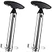 2pcs Silver Stainless Steel Pineapple Corer Peeler Stem Remover Blades for Diced Fruit Rings All in One Pineapple Tool Peeler Slicer
