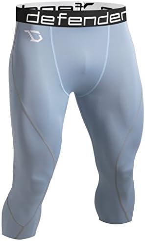 Defender Men's Compression Baselayer Capri Legging Shorts Tights Running S_M