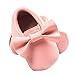 Voberry Baby Boys Girls Soft Soled Tassel Bowknots Crib Shoes PU Moccasins (12~18M, Pink)