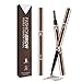 Eyebrow Tattoo Pen,Eyebrow Pencil,Waterproof & Smudge-Proof Eyebrow Pen with Brush,Creates Natural Looking Brows 2 packs