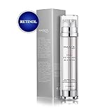 Eye Gel with Retinol for Dark Circles, Puffiness, Wrinkles and Bags, Day & Night Anti-Aging Eye Treatment Cream for Under and Around Eyes, Birthday Gift for Women and Men, 2 x 0.85oz