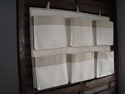 Caddy unbleached organizer, eco friendly organizer, canvas crib storage, linen nursery organizer, girl boy storage bag, nursery accessory, hanging storage