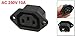 uxcell AC 250V 10A IEC 320 C13 Panel Mount Female Connector Socket