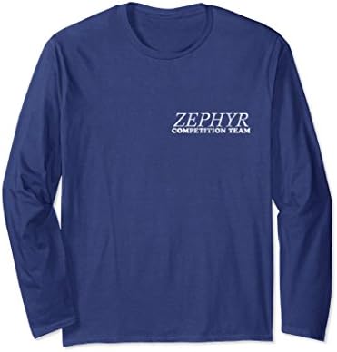 Unisex Zephyr Competition Team Long Sleeve T-Shirt Large Navy