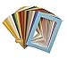 Golden State Art, Acid Free Pack of 50 Mix 5x7 Photo Mats Mattes Matting with White Core Bevel Cut for 4x6 Pictures in Premier