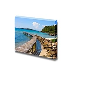 Beautiful Scenery Landscape Tropical Beach in Island KOH Kood Thailand - Canvas Art Wall Art - 12" x 18"