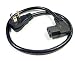 Philmore Right Angle 18 AWG Universal TV Flat Panel Power Cord With NEMA 5-15P to IEC Socket, 1.5 Feet