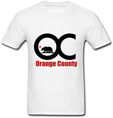 Styling Men The Orange_county Printed Large T-shirt White