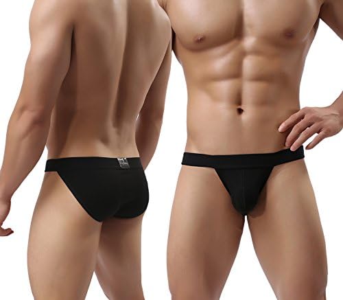 YUYANG51 Mens Cotton Briefs Cotton Thongs Low Waist U Convex Bikini Pants